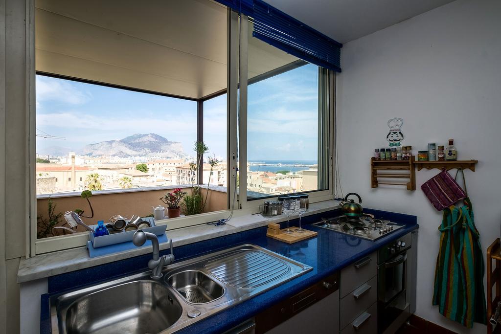 팔레르모 Panoramica Blu 빌라 외부 사진